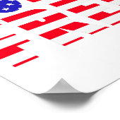 Trotse Amerikaan Born Free Freedom Lovers Onafhank Poster (Hoek)