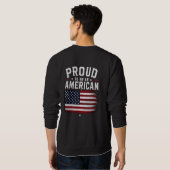 Trotse Amerikaan Patriotische Vlag Basic Trui (Achterkant volledig)