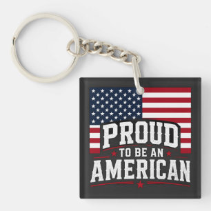 Trotse Amerikaan Patriotische Vlag VS Basis Sleutelhanger