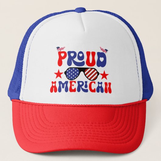Trotse Amerikaan Trucker Pet (Voorkant)