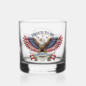 Trotse Amerikaanse Adelaar Whisky Glas (Achterkant)