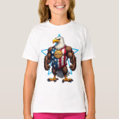 TROTSE AMERIKAANSE BALD EAGLE Patriotic T-shirt (Voorkant)