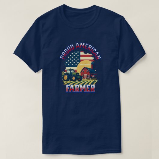 Trotse Amerikaanse Boer T-shirt (Design voorkant)