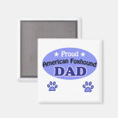 Trotse Amerikaanse Foxhound vader Magneet (Voorkant / Achterkant)