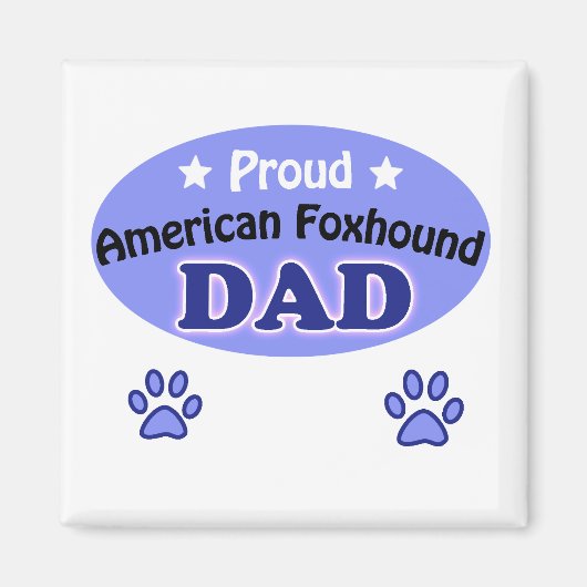 Trotse Amerikaanse Foxhound vader Magneet (Voorkant)