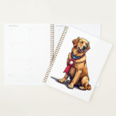 Trotse Amerikaanse Goud Retriever Vintage T-shirt  Planner (Display)