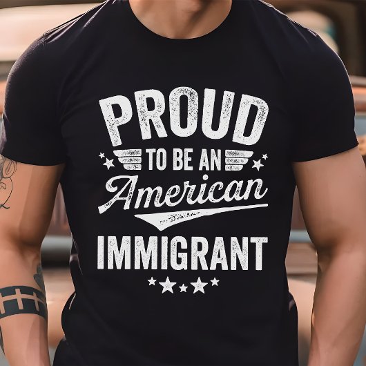 Trotse Amerikaanse Immigrant T-shirt