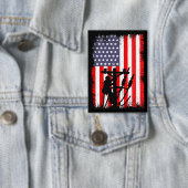 Trotse Amerikaanse lijnwerker Patriottische nutsbe Button (Insitu)