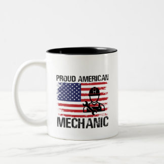 Trotse Amerikaanse Mechanic Labor Day Mok
