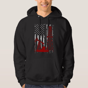Trotse Amerikaanse Oliearbeider Olieveld Man Arbei Hoodie