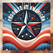 Trotse Amerikaanse Onafhankelijkheidsdag - Patriot Raamsticker (Vel 2)