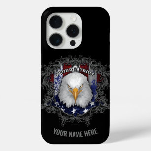 Trotse Amerikaanse Patriot (gepersonaliseerd) iPhone 15 Pro Case
