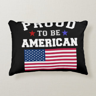 Trotse Amerikaanse patriottische vlag 4 juli Accent Kussen