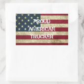 Trotse Amerikaanse Trucker Sticker (Tas)