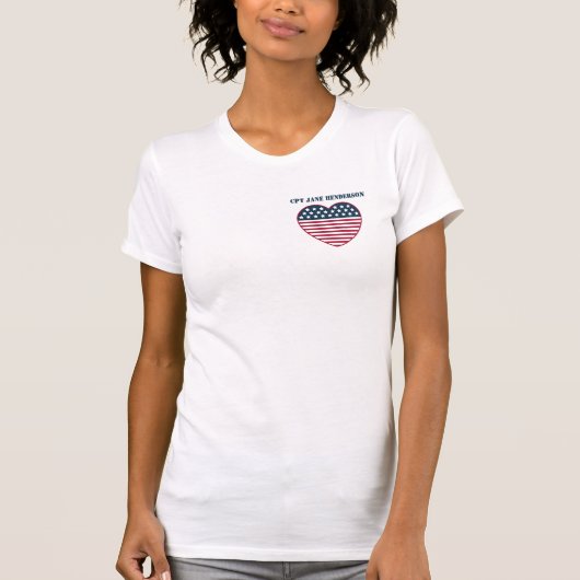 Trotse Amerikaanse veteraan! T-shirt (Voorkant)