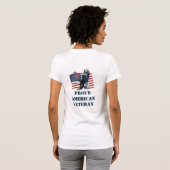 Trotse Amerikaanse veteraan! T-shirt (Achterkant volledig)