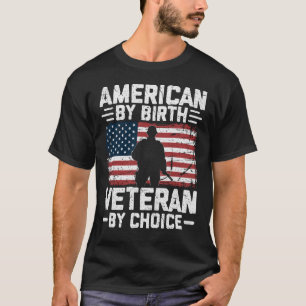 Trotse Amerikaanse Veteraan van Geboorte Militaire T-shirt