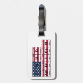 Trotse Amerikaanse vlag 4 juli Bagagelabel (Achterkant verticaal)