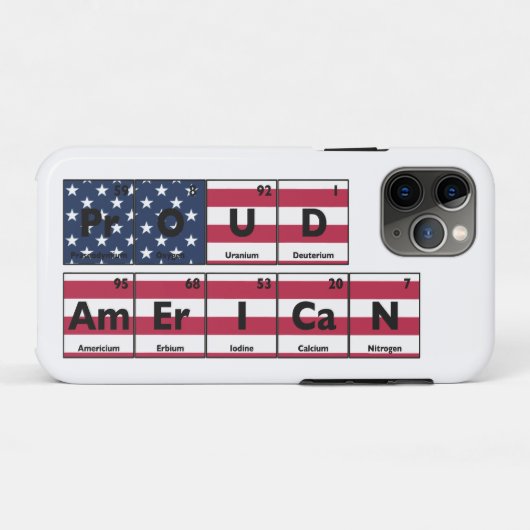 Trotse Amerikaanse vlag 4 juli Case-Mate iPhone Case (Achterkant (horizontaal))
