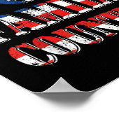 Trotse Amerikaanse Vlag God Familie Land Poster (Hoek)