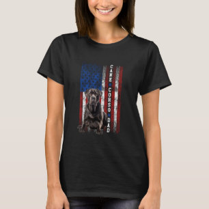 Trotse Amerikaanse vlag Hondenliefhebber Cane Cors T-shirt