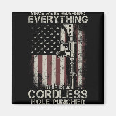 Trotse Amerikaanse vlag Veteraan Pistool Rechten T Magneet (Voorkant)