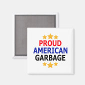 Trotse Amerikaanse vuilnismagneet Magneet (Voorkant / Achterkant)