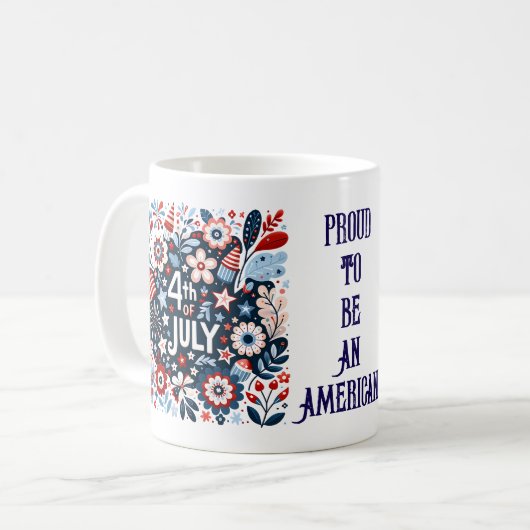 Trotse Amerikanen - 4 juli mok (Voorkant links)