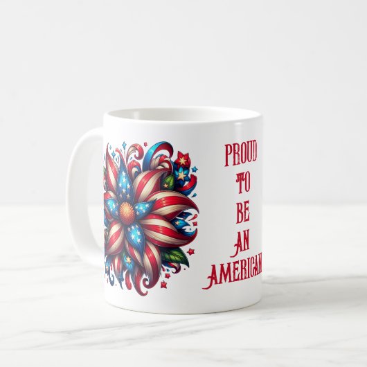 Trotse Amerikanen - 4 juli mok (Voorkant links)