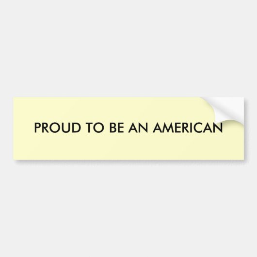 Trotse Amerikanen zijn Bumpersticker (Voorkant)