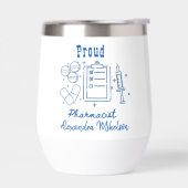 Trotse Apotheker Doodle Line Art Design (Links)