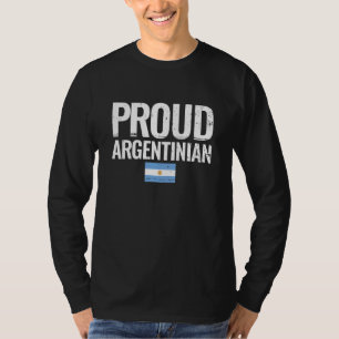 Trotse Argentijnse Argentijnse vlag T-shirt