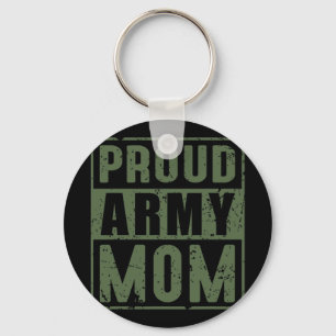 Trotse Army Moeder Amerikaanse Militaire Veteranen Sleutelhanger