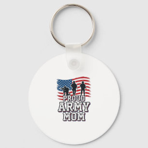 Trotse Army Moeder Vintage Patriottisch Militair T Sleutelhanger
