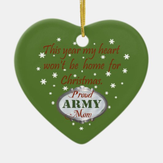 Trotse Army Mom Ornament (Voorkant)
