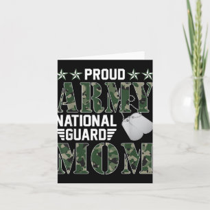 Trotse Army National Guard Moeder Militaire Famili Kaart