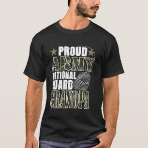 Trotse Army National Guard Opa Camo Militair Fa T-shirt
