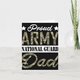 Trotse Army National Guard Vader Militaire Familie Kaart