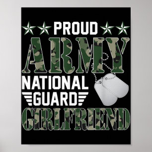Trotse Army National Guard Vriendin Military Fami Poster