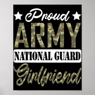 Trotse Army National Guard Vriendin Military Fami Poster