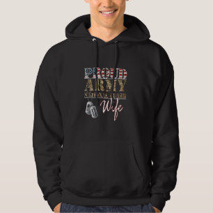 Trotse Army National Guard vrouw National Guard fa Hoodie