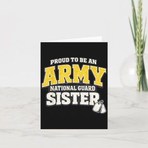Trotse Army National Guard Zus Militaire Familie Kaart