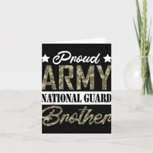 Trotse Army Nationale Garde Broer Militaire Famili Kaart