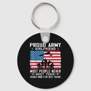 Trotse Army Vriendin Soldier De meeste mensen hebb Sleutelhanger