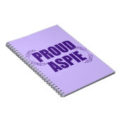 Trotse Aspie  Paarse Notitieboek (Rechterzijde)