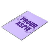 Trotse Aspie  Paarse Notitieboek (Linkerzijde)