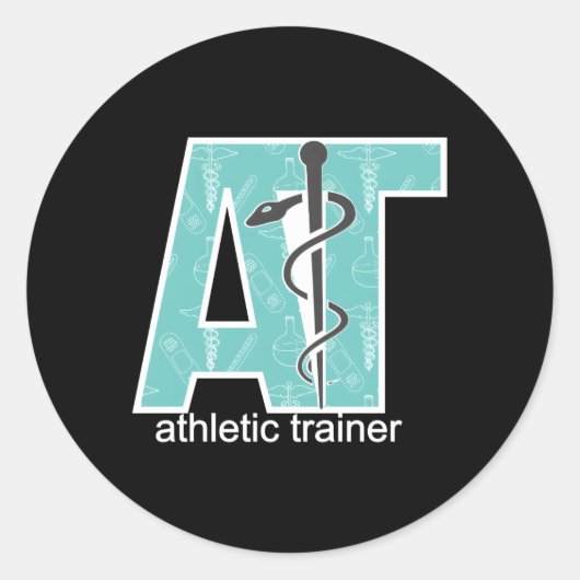 Trotse atletische trainer atletische training ronde sticker (Voorkant)