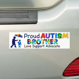 Trotse autisme broer bumpersticker