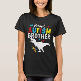 Trotse autisme broer familie bijpassende autisme b t-shirt