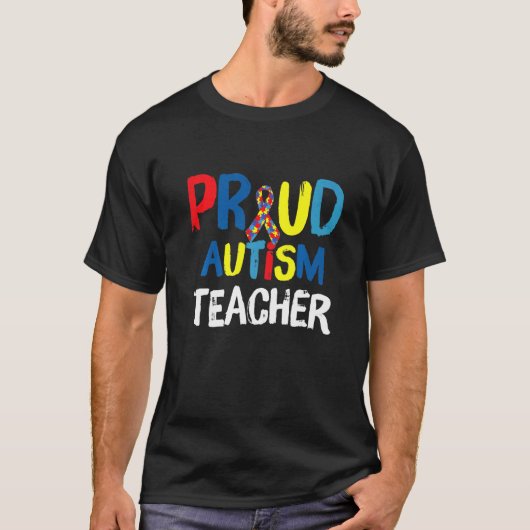 Trotse autisme docent t-shirt (Voorkant)
